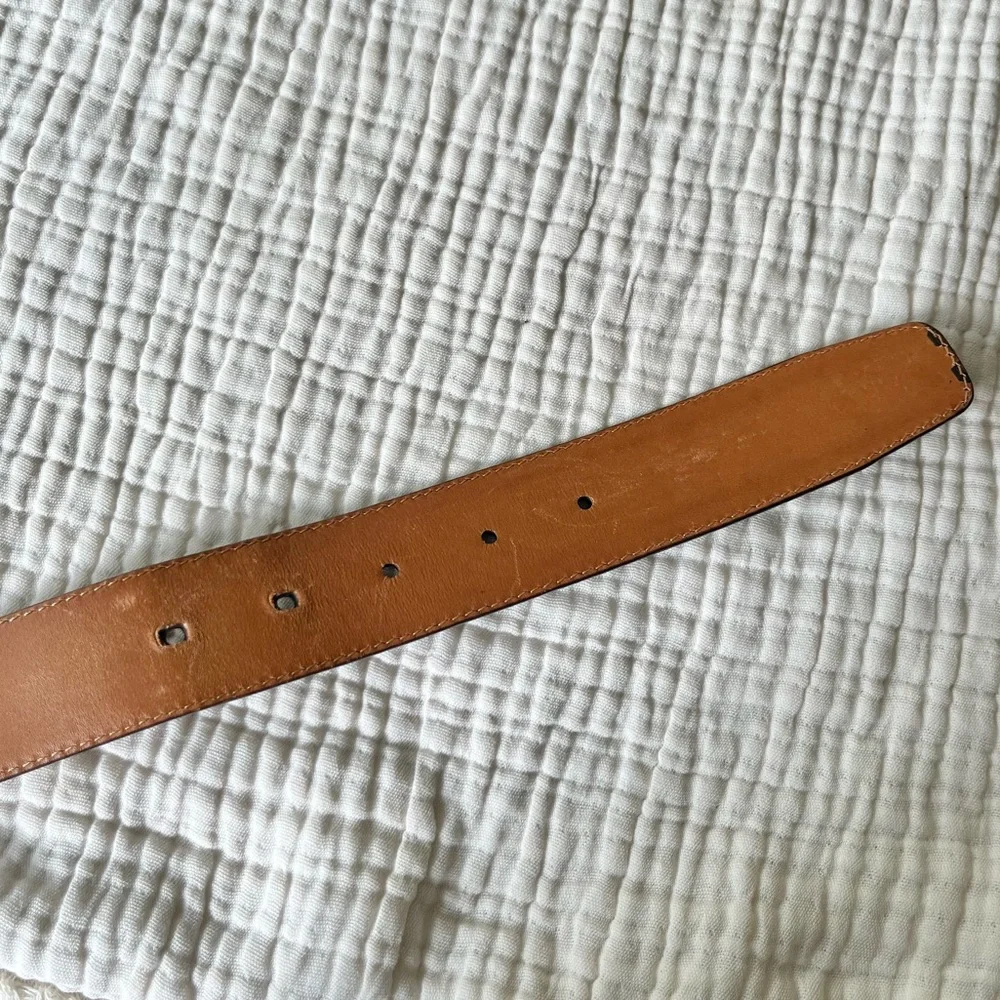 Magnanni Men's Burnished Brown Leather Belt Size 44